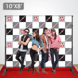 10 x 8 Step and Repeat Banner + Stand + 3 x 10 Red Carpet