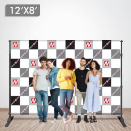 12 x 8 Step and Repeat Banner + Stand