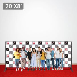20 x 8 Step and Repeat Banner + Stand + 4 x 20 Red Carpet (Out of Stock)