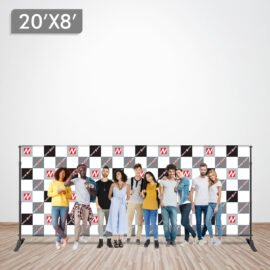 20 x 8 Step and Repeat Banner + Stand (Out of Stock)