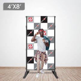 4 x 8 Step and Repeat Banner + Stand