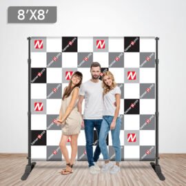 8 x 8 Step and Repeat Banner + Stand