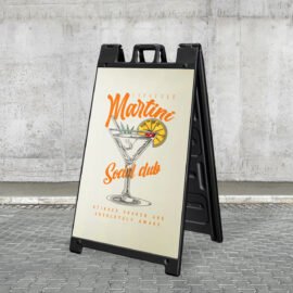 A-Frame Sign (Black Plastic)