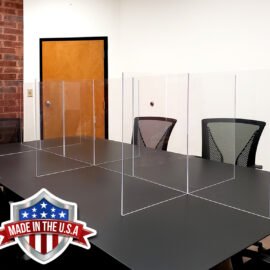 Clear Acrylic Portable Table Dividers