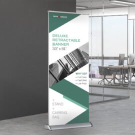 Deluxe Retractable - Double Sided 33 x 81