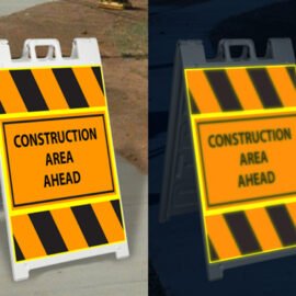 Reflective Signicade A-Frame